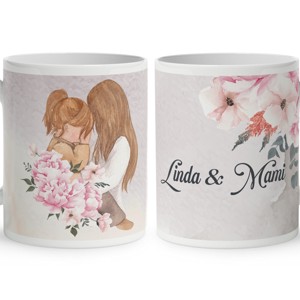 Kérd a neveddel - Vigyázok Rád Kicsim mintás bögre, Otthon & Életmód, Konyhafelszerelés, tálalás, Tálalás, Bögre & Csésze, , MESKA