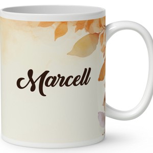 Névvel kérhető - Cuki őszi manó mintás bögre - otthon & életmód - konyhafelszerelés, tálalás - tálalás - bögre & csésze - Meska.hu