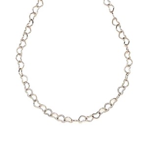 Orvosi acél ezüstszínű szív lánc nyaklánc 45 cm, Ékszer, Nyaklánc, , MESKA