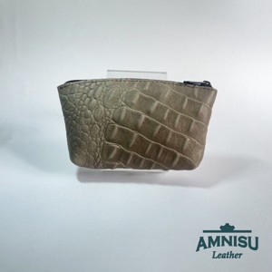 Barna krokkómintás egy cipzáras kulcstartó sárkány szemmel F9008 - táska & tok - kulcstartó & táskadísz - kulcstartó - Meska.hu