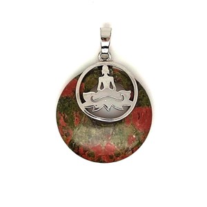 Fánk medál ülő buddha Unakit 3cm, Ékszer, Nyaklánc, Medál, , MESKA