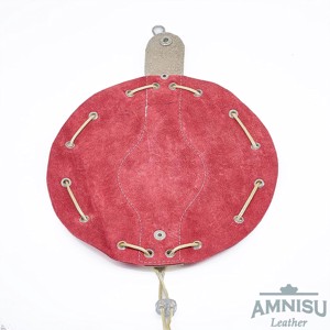Szürke - téglapiros bőr mini 2in1 szütyő és kockatálca N8014-5014 - játék & sport - táblajáték és kártyajáték - társasjátékok - dobókocka - Meska.hu