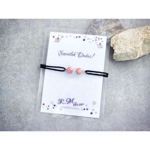 Szeretlek Dadus rodokrozit angyal karkötő, Ékszer, Karkötő, Gyöngyös karkötő, , MESKA