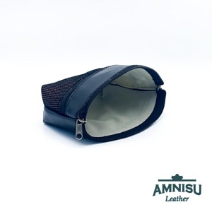 Fekete - bronz mintás kettő cipzáras neszeszer I8004 - táska & tok - neszesszer - Meska.hu