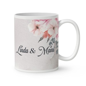 Kérd a neveddel - Vigyázok Rád Kicsim mintás bögre - otthon & életmód - konyhafelszerelés, tálalás - tálalás - bögre & csésze - Meska.hu