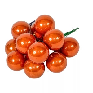 Üveggömb pick 2,5 cm - terra barna - fényes 12 db, Kellékek & szerszámok, Dekorációs kellékek, Üveggömb pick, , MESKA