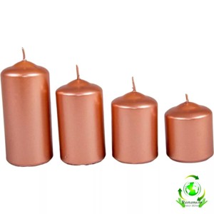 Metál 50 mm lépcsős gyertya szett - rose gold, Kellékek & szerszámok, Dekorációs gyertya, Dekorációs kellékek, , MESKA