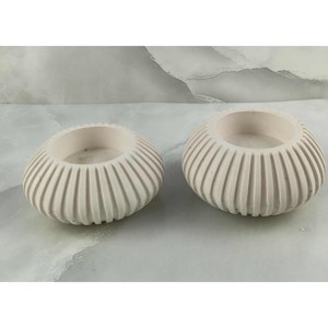 Csíkos, 2 részes mécsestartó szett, Otthon & Életmód, Gyertya, illat, aroma, Mécses és mécsestartó, , MESKA