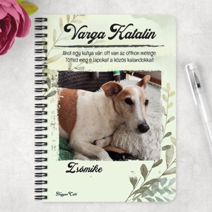 Saját fotós személyre szabható - Kedvenced mintás A5-ös füzet - otthon & életmód - papír, írószer - jegyzetfüzet & napló - Meska.hu