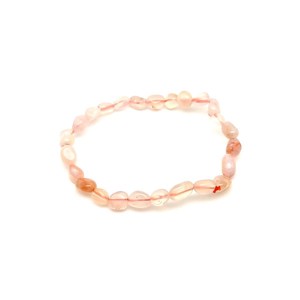 Achát sakura pebble karkötő 6-10mm, Ékszer, Karkötő, Ásványkarkötő, , MESKA