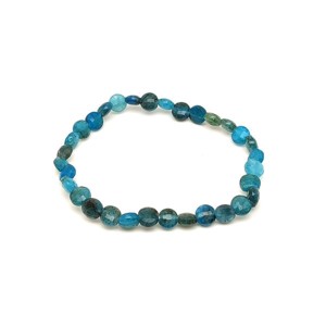 Apatit fazettált korong karkötő 6x4mm, Ékszer, Karkötő, Ásványkarkötő, , MESKA