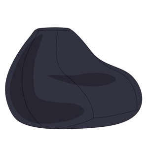 Navy XXL Babzsákfotel Huzat, , , MESKA