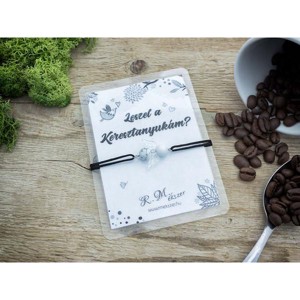 Leszel a Keresztanyukám howlit angyal karkötő, Ékszer, Karkötő, Gyöngyös karkötő, , MESKA