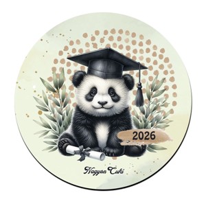 Panda - 2026 évi Ballagásra mintás poháralátét, Otthon & Életmód, Konyhafelszerelés, tálalás, Tálalás, Tányér- és poháralátét, , MESKA