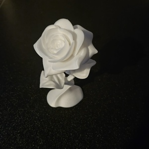 3D nyomtatott fehér rózsa - Meska.hu