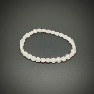 Rózsakvarc fazettált korong karkötő 6x4mm - Meska.hu