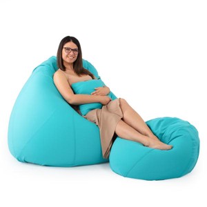 Türkiz ALL IN XXL Babzsákfotel Garnitúra, , , MESKA