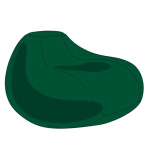 Zöld Grandiózus Babzsákfotel Huzat, Otthon & Életmód, Bútor, Babzsák huzat, Babzsák, , MESKA