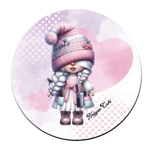 3 db cuki fodrász manós kör alakú alátét szett (#47) -  - Meska.hu