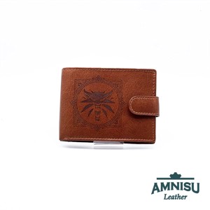 Barna Witcher mintás patentos férfi bőr pénztárca BVS1021/T-witmin - táska & tok - pénztárca & más tok - pénztárca - férfi pénztárca - Meska.hu