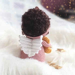 Horgolt őrangyal baba, amigurumi baba, angyal, alvóbaba - játék & sport - baba & babaház - baba - Meska.hu