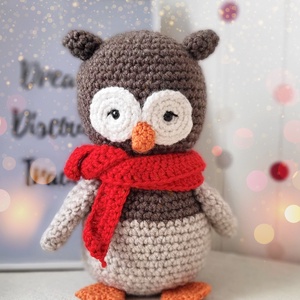  Horgolt bagoly, amigurumi bagoly - játék & sport - plüssállat & játékfigura - bagoly - Meska.hu
