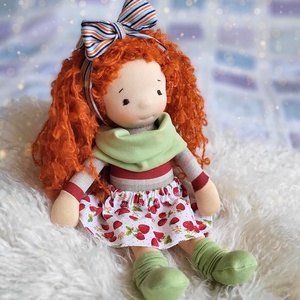 Karolin waldorf baba  - játék & sport - baba & babaház - öltöztethető baba - Meska.hu