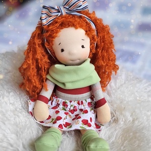 Karolin waldorf baba  - játék & sport - baba & babaház - öltöztethető baba - Meska.hu