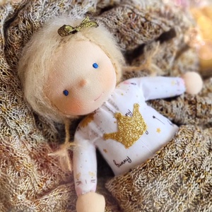 Bella waldorf baba  - játék & sport - baba & babaház - öltöztethető baba - Meska.hu