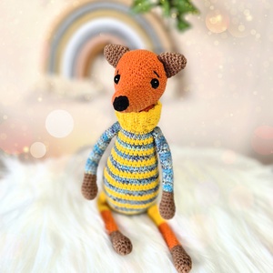 Horgolt róka, amigurumi róka - játék & sport - baba & babaház - baba - Meska.hu