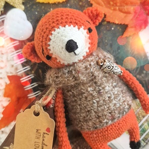 Horgolt róka, amigurumi róka - játék & sport - baba & babaház - baba - Meska.hu