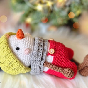 Horgolt hóember, amigurumi hóember - játék & sport - plüssállat & játékfigura - más figura - Meska.hu