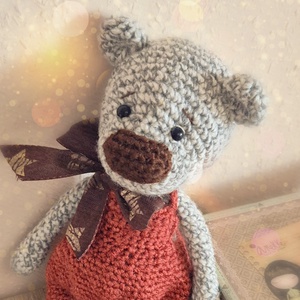 Horgolt maci, amigurumi medve - játék & sport - plüssállat & játékfigura - maci - Meska.hu