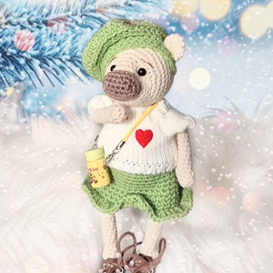 Horgolt maci, amigurumi jegesmedve - játék & sport - plüssállat & játékfigura - maci - Meska.hu
