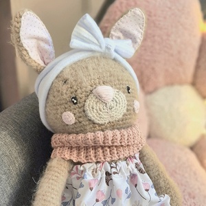 Horgolt nyuszi, amigurumi nyúl, húsvéti dekoráció - Meska.hu