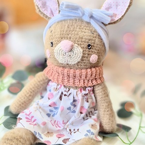 Horgolt nyuszi, amigurumi nyúl, húsvéti dekoráció - játék & sport - plüssállat & játékfigura - nyuszi - Meska.hu