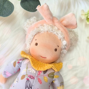 Bori waldorf baba, plüss baba - Meska.hu