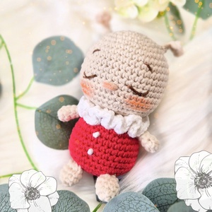 Horgolt katica, amigurumi katicabogár, tavaszi, húsvéti dekoráció - játék & sport - plüssállat & játékfigura - más figura - Meska.hu