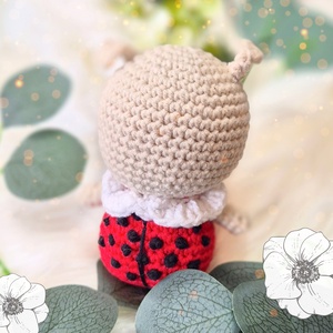 Horgolt katica, amigurumi katicabogár, tavaszi, húsvéti dekoráció - játék & sport - plüssállat & játékfigura - más figura - Meska.hu
