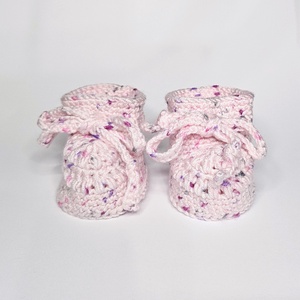 Horgolt kiscipő, babacipő - baba - mama - babaruházat - babacipő - Meska.hu