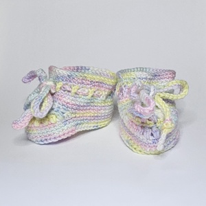 Horgolt kiscipő, babacipő - baba - mama - babaruházat - babacipő - Meska.hu