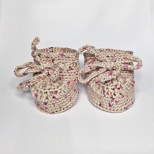 Horgolt kiscipő, babacipő - baba - mama - babaruházat - babacipő - Meska.hu