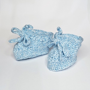 Horgolt kiscipő, babacipő - baba - mama - babaruházat - babacipő - Meska.hu