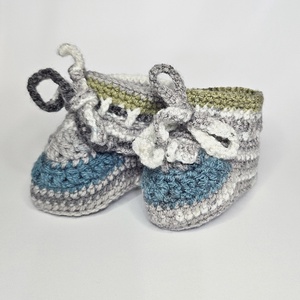 Horgolt kiscipő, babacipő - baba - mama - babaruházat - babacipő - Meska.hu