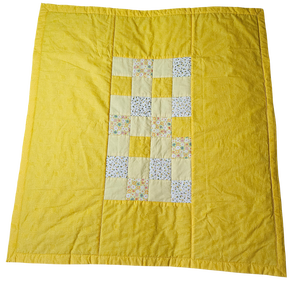 Sárga patchwork babatakaró � puha játszópléd babáknak, babaváró ajándék - baba - mama - baba ágynemű - babatakaró, gyerek pléd - Meska.hu