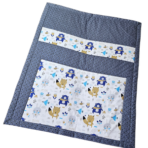 Állatmintás patchwork-betétes babatakaró � puha játszópléd babáknak, babaváró ajándék - baba - mama - baba ágynemű - babatakaró, gyerek pléd - Meska.hu