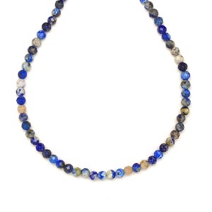 Lapis lazuli fazettált golyó AB 3-3,5 mm, 38 cm � ásványfüzér, ékszer alapanyag - Meska.hu