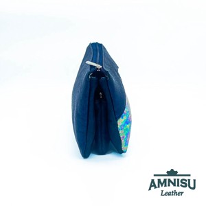 Metál sötétkék - hologramos egyenes kristály köves női pénztárca G6008 - táska & tok - pénztárca & más tok - pénztárca - női pénztárca - Meska.hu