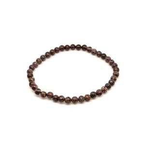 Hópehely obszidián barna golyó karkötő 45 mm, Ékszer, Karkötő, Ásványkarkötő, , MESKA