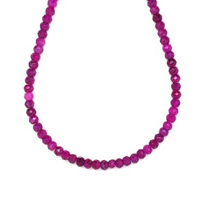 Rubin fazettált korong 3x2mm ékszerkészítő alapanyag (füzér), Kellékek & szerszámok, Ásvány alapanyag, Ásványfüzér, , MESKA